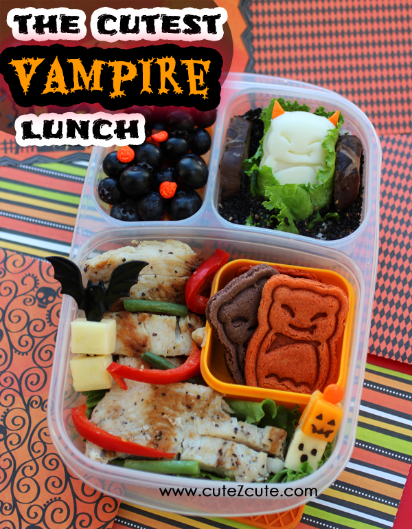 Cute Halloween Vampire Bento School Lunch in Easylunchboxes by CuteZcute