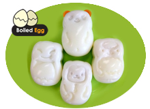 Egg mold - Panda, Bat, Monkey, Sheep