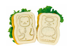 CuteZcute Mini Pocket Sandwich Maker and Egg Mold Kit - Animal Palz