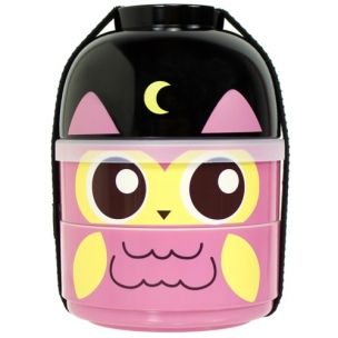 2-Tier Bento Lunch Box - Baby Bento Buddy - Baby Night Owl Hoot