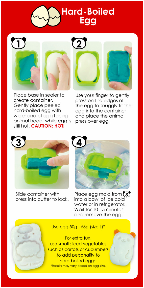 How to shape Hard-Boiled Eggs